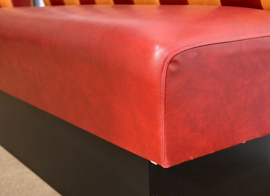 photo vinterior Pair Of Faux Leather Bistro Benches – 1970
