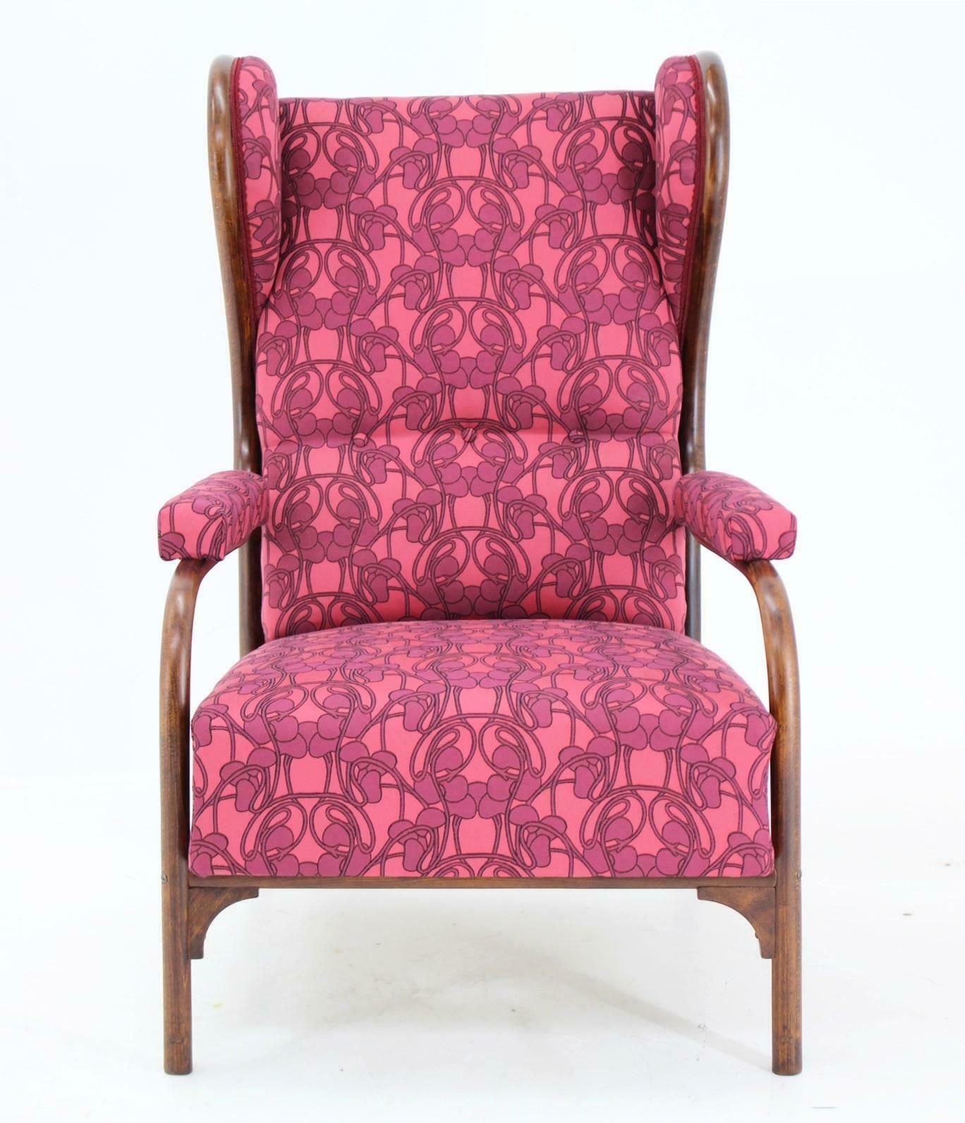 Art Nouveau Wing Chair Thonet Nr.6541, Since 1904 photo Furniture