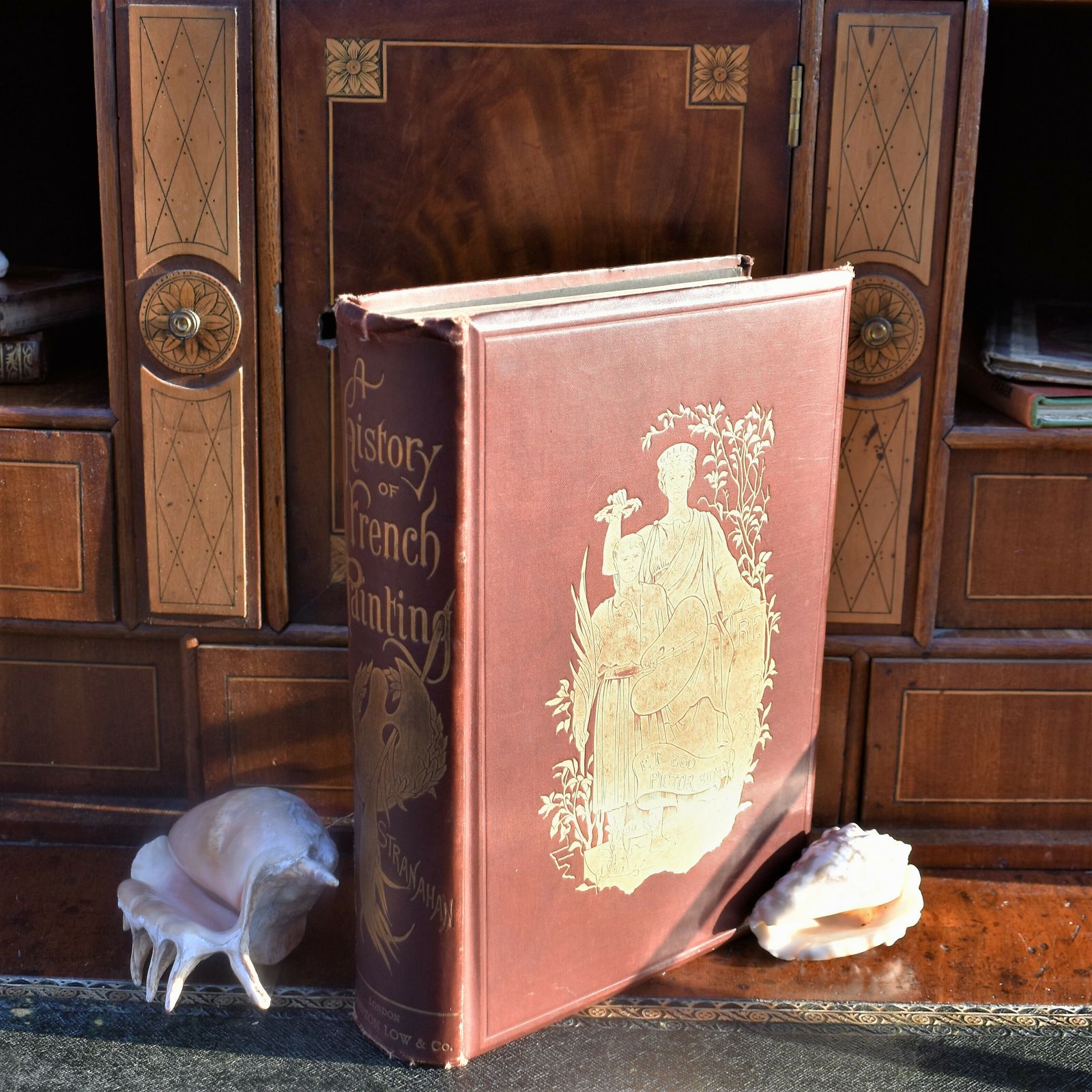 Antique Rare 1889 History Of French Painting Book Ch Stranahan Illustrations