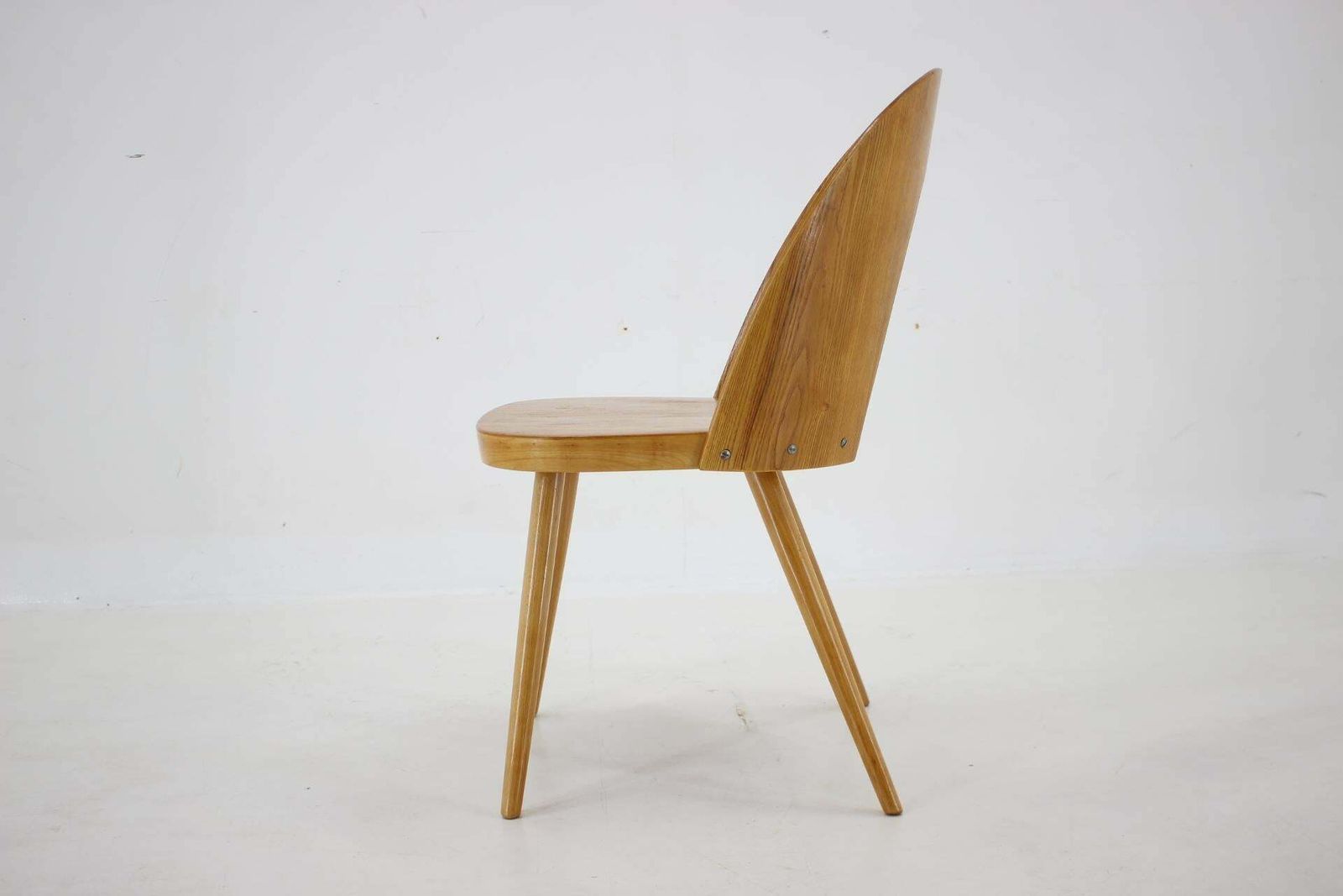 photo furniture 1960s Antoni Suman Chair In Walnut, Czechoslovakia