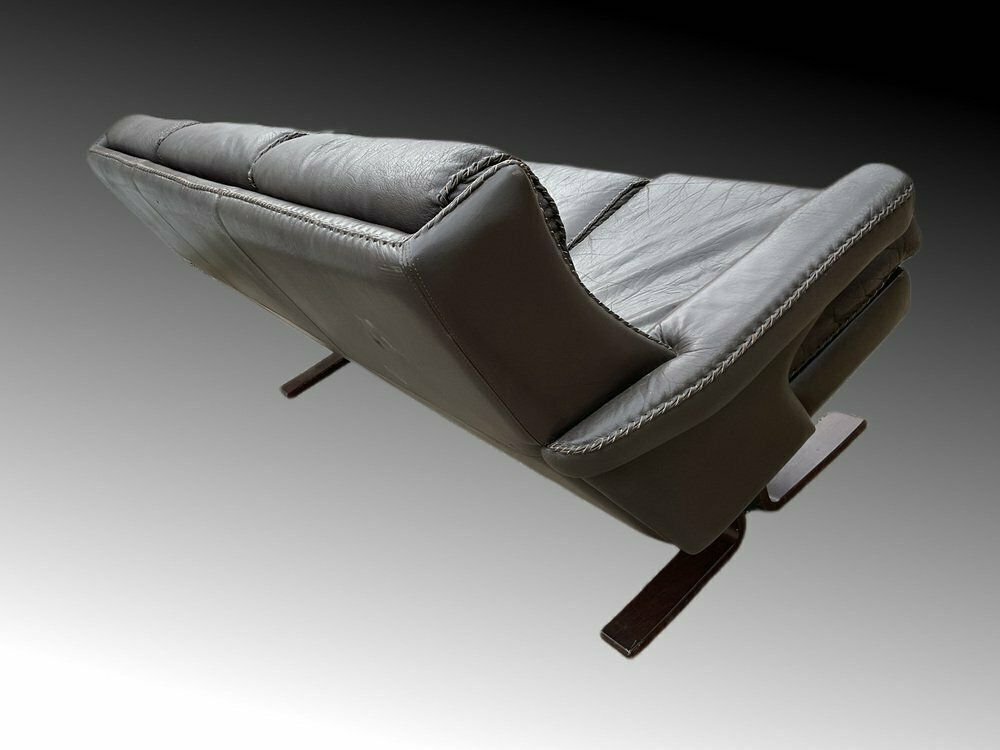 photo vinterior Mid Century Swedish 3 Seater Leather Sofa By Arne Norell, 1970s
