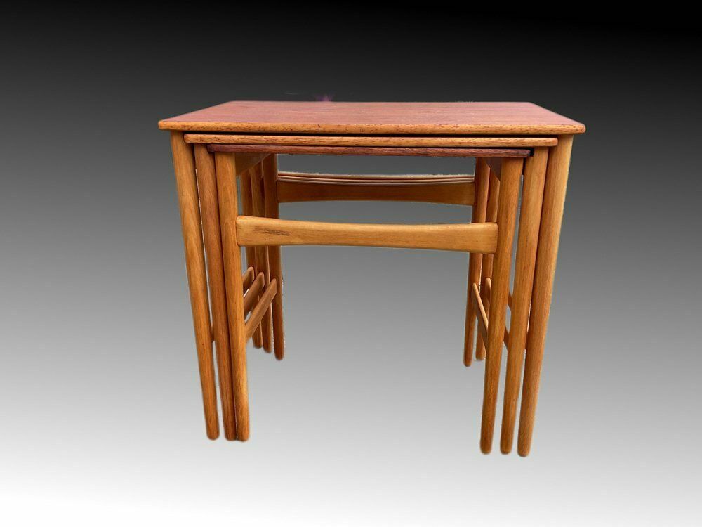 Nesting Tables By Hans J. Wegner For Andreas Tuck, Denmark, 1950s, Set Of 3 photo buy