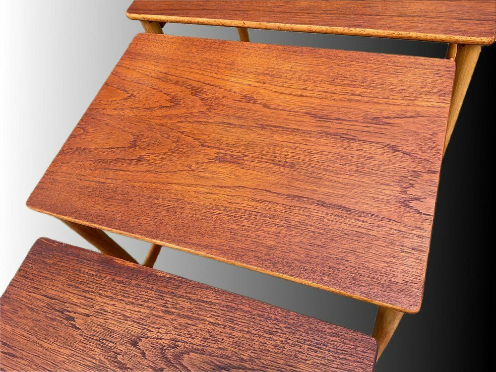 photo vinterior Nesting Tables By Hans J. Wegner For Andreas Tuck, Denmark, 1950s, Set Of 3