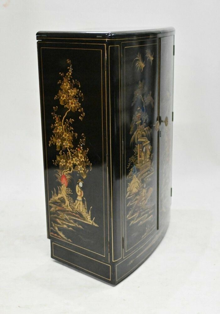 photo buy Art Deco Drinks Cabinet Lacquered Chinoiserie Cocktails