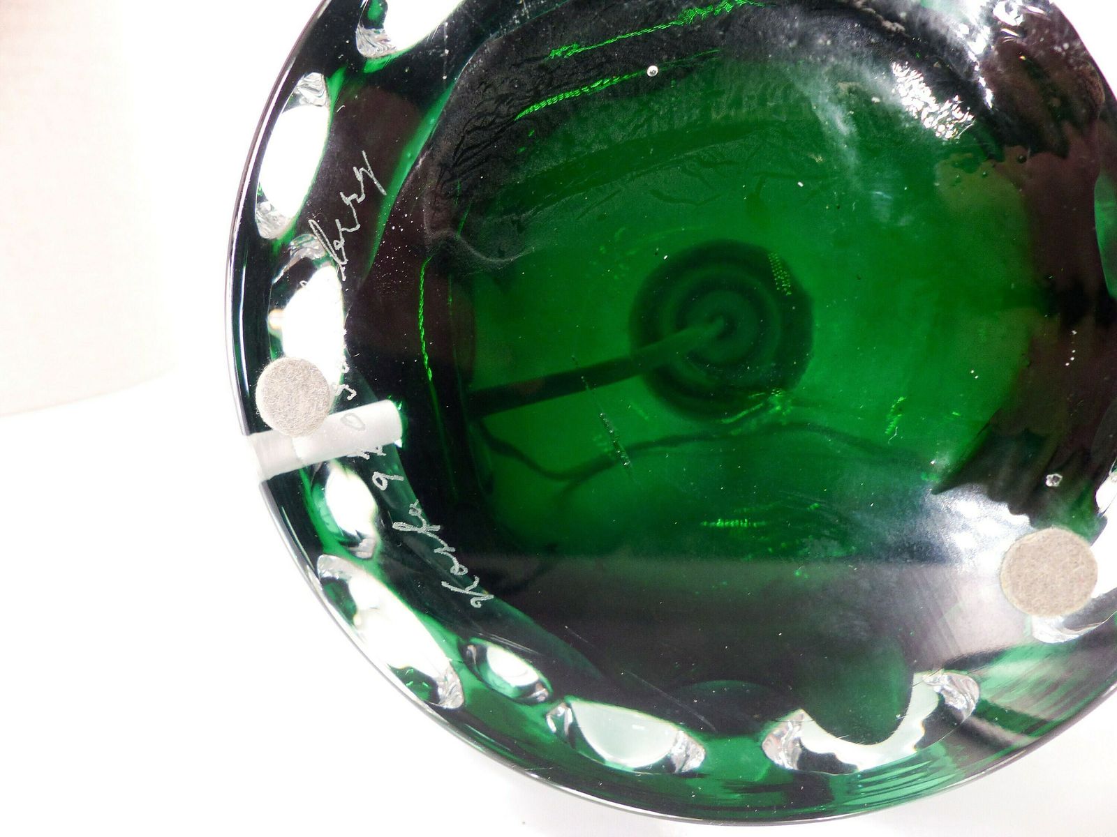 Brutalist Kosta Glass Lamp Hans Owe Sandeberg Sweden 1960 photo vintage