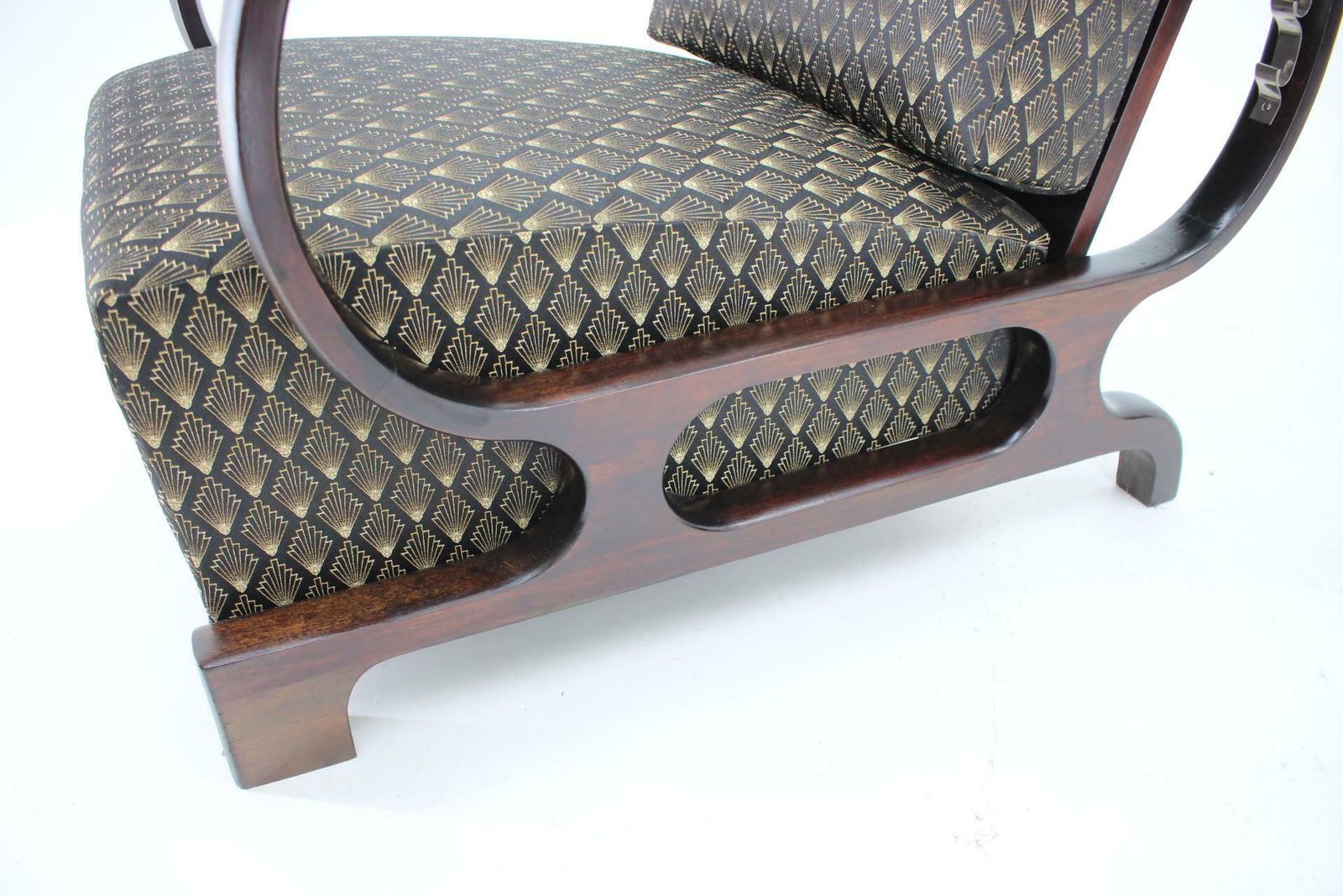 photo buy 1930s Pair Of Rare Restored Art Deco Adjustable Armchairs, Czechoslovakia