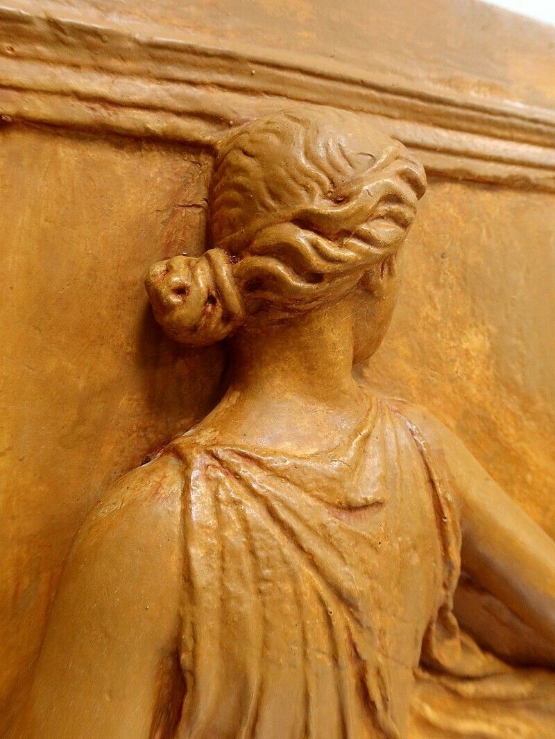 photo buy High Relief Plaster Sculpture, “Dancers Of Borghese” – 19th Century