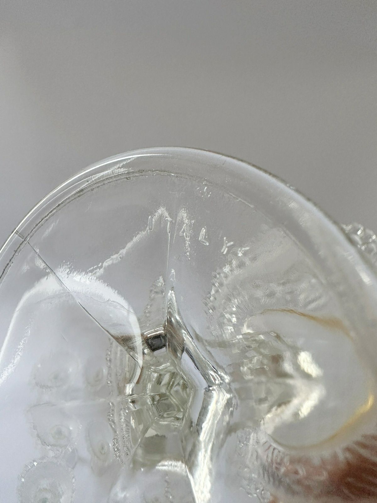 photo furniture 4 Vintage Champagne Coupes. Bubble Rim Sparkling Wine Glasses. Gatsby Style Glasses. Made In Italy