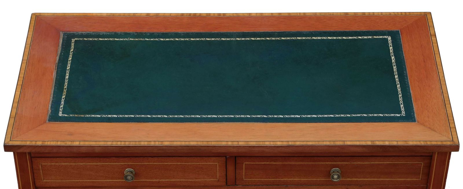 Antique Quality Georgian Revival Mahogany Writing Side Dressing Table Desk C1905 photo for sale