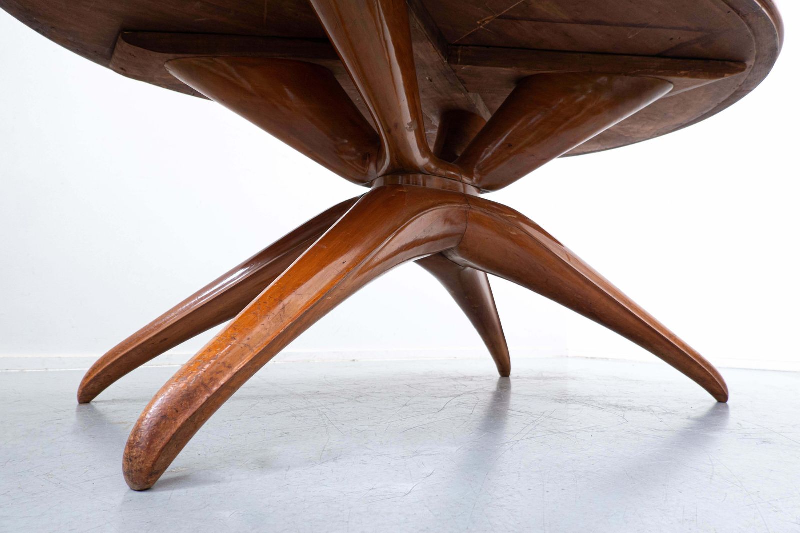 Mid Century Wooden Italian Dining Table Attributed To Guglielmo Ulrich, 1950s photo 4034.0