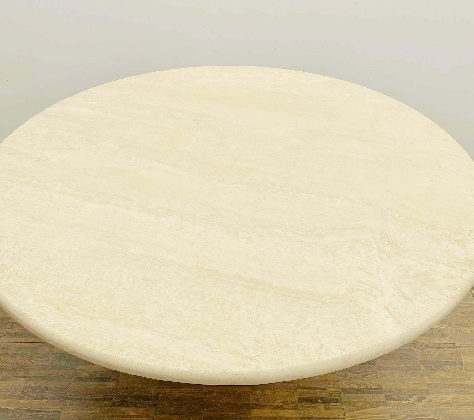 Mid Century Travertine Coffee Table, Italy 1970s photo Furniture