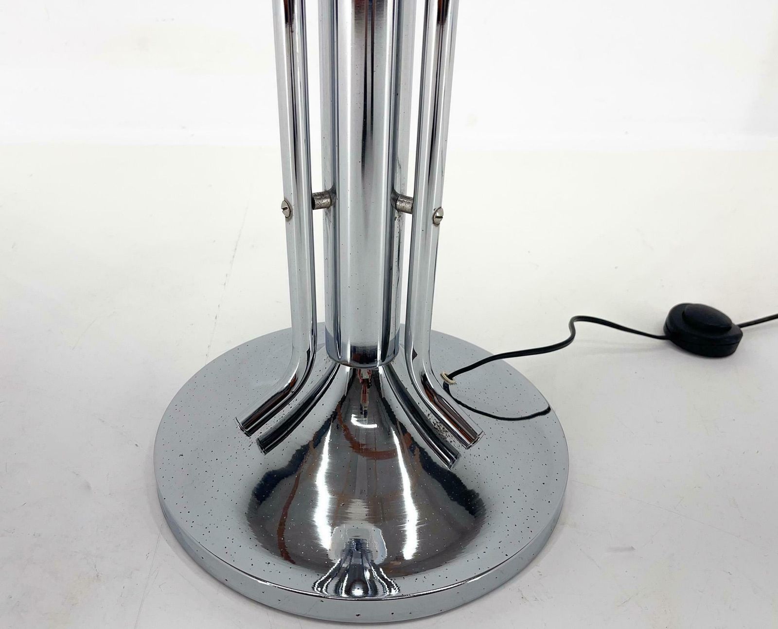 Mid Century Chrome & Murano Glass Floor Lamp, Italy, 1970's photo buy
