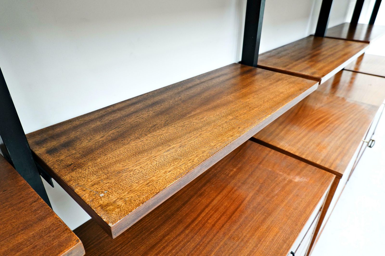 Mid Century Modern Italian Teak Wall Unit By Ico Parisi, 1960s photo Furniture