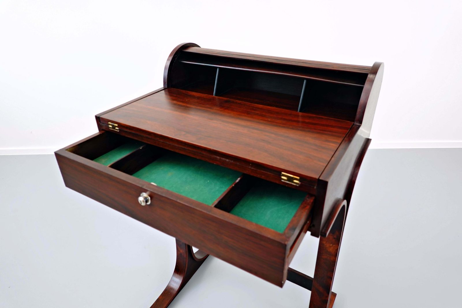 Mid Century Modern Gianfranco Frattini Secretary For Bernini, 1950s photo Furniture