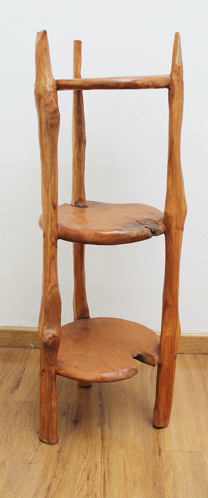 Pair Of Sculpted Wood Side Tables photo 1911.0