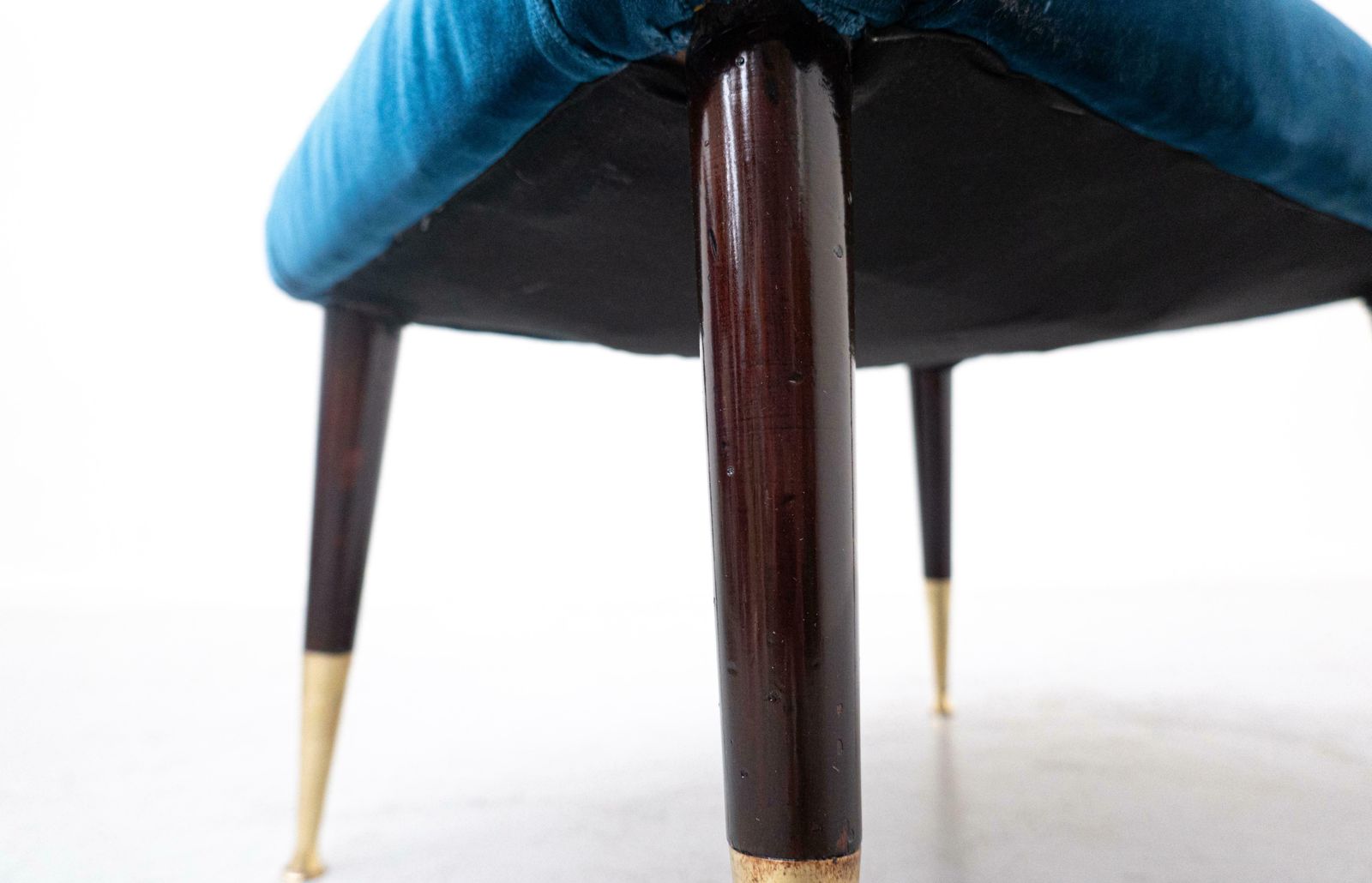 2548.0 Mid Century Modern Italian Seating Set, Blue Velvet, 1950s photo