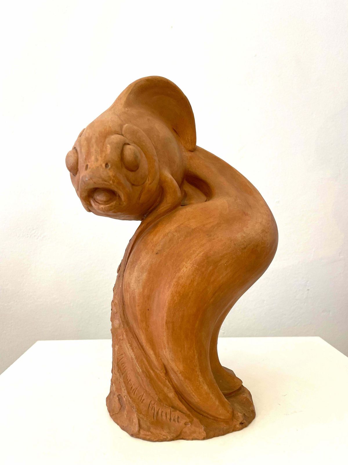 Terracotta Fish Sculpture By Raymond De Meester, Belgium, 1940s photo furniture