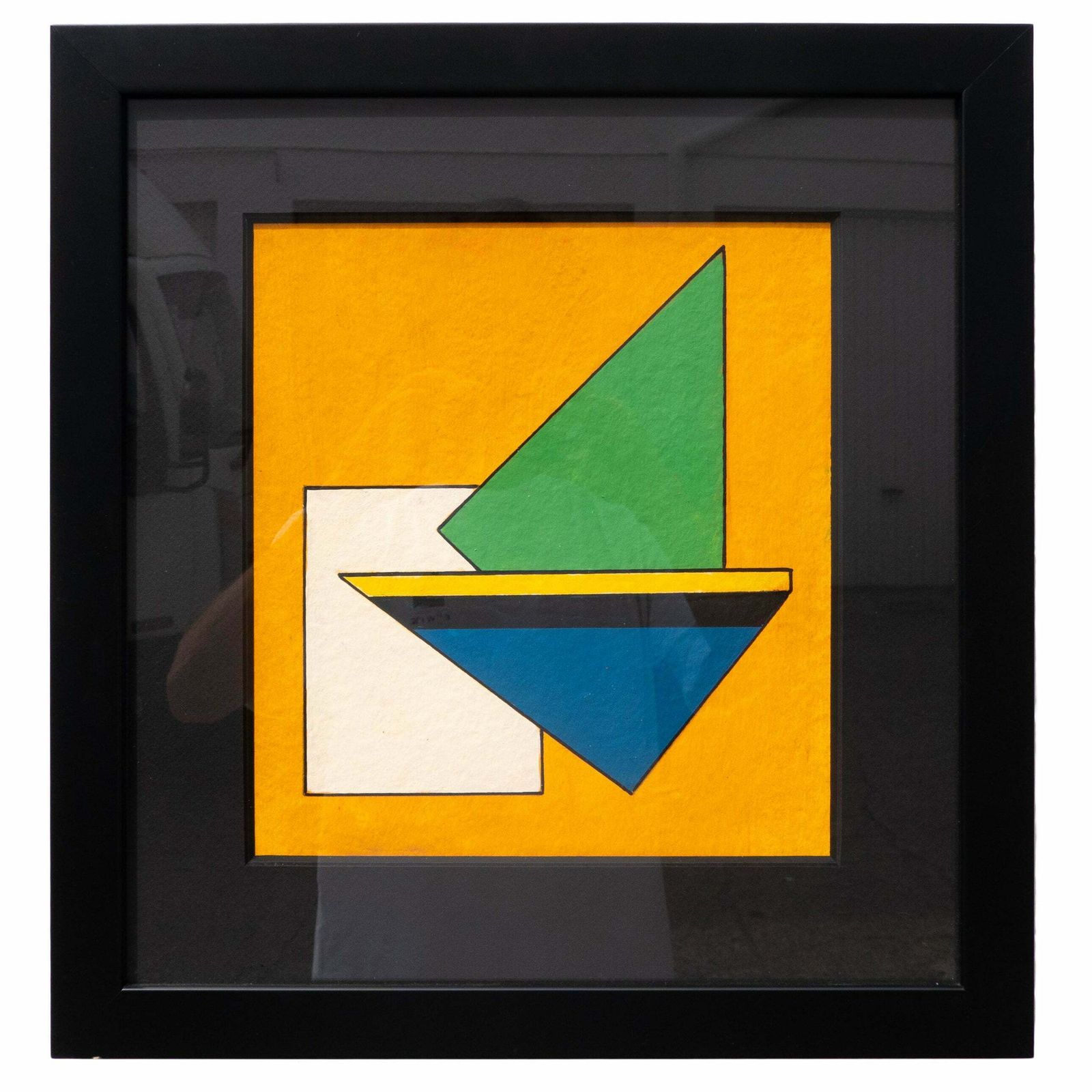 Gouache Painting By Guy Vandenbranden, Belgium, 1996
