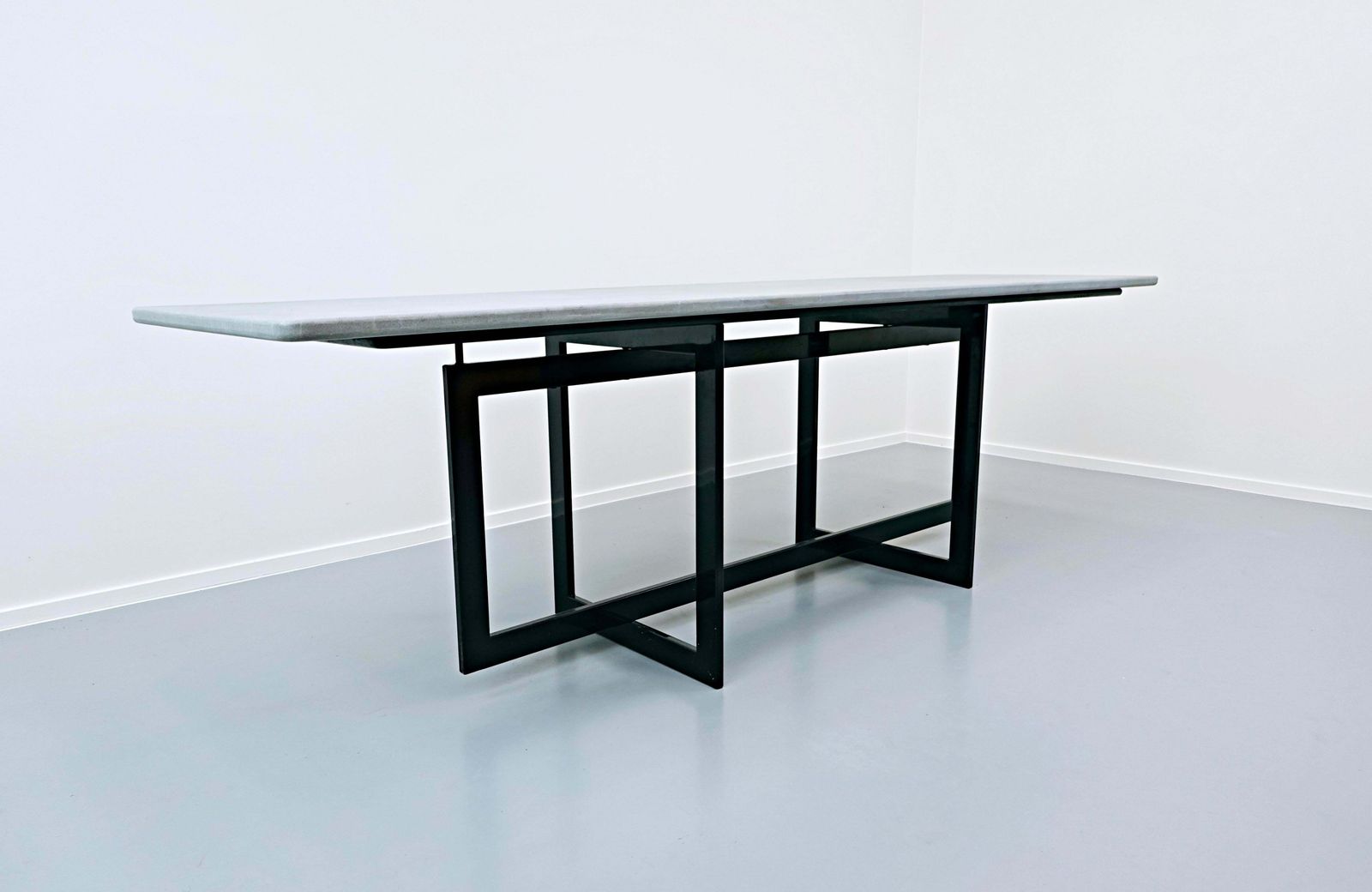 Mid Century Modern "Jonathan" Table By Francesco Soro For Icf In Pietra Serena photo furniture