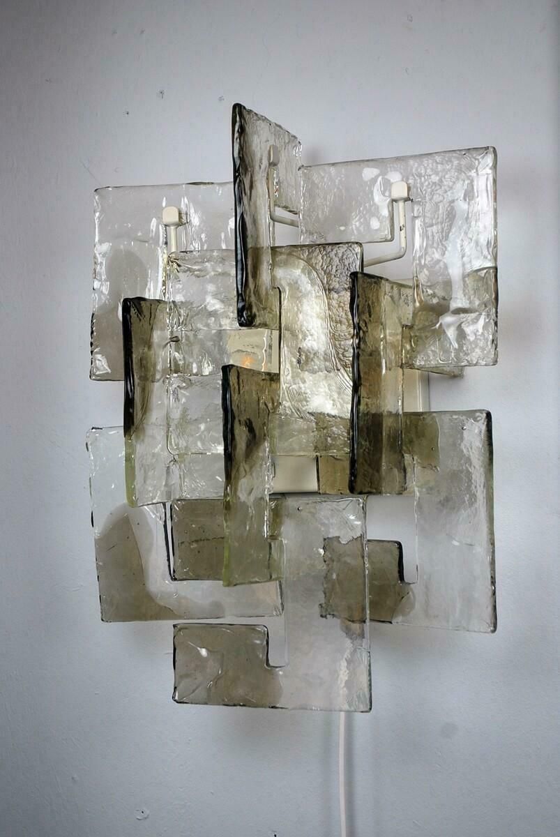 Pair Of Murano Glass Sconces By Carlo Nason photo furniture