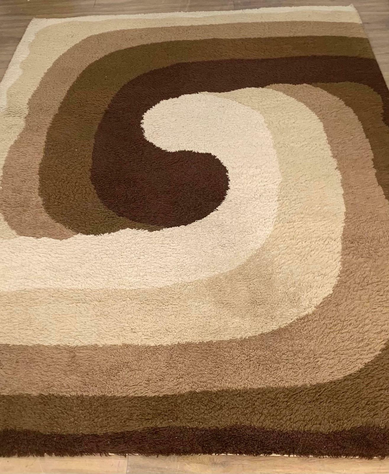 Mid Century Rug ''''Summertime'''' Collection By Louis De Poortere, Belgium 1970s photo Textiles