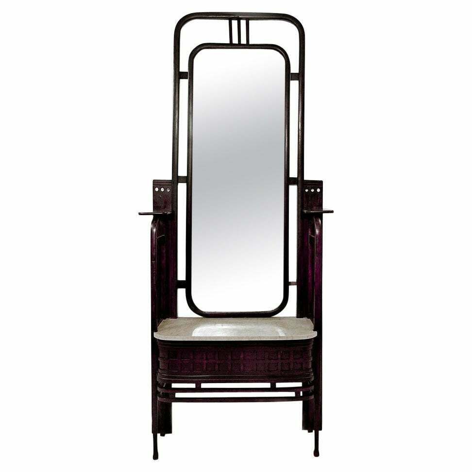 Art Nouveau Hall Stand In The Style Of Joseph Hoffmann, 1930s