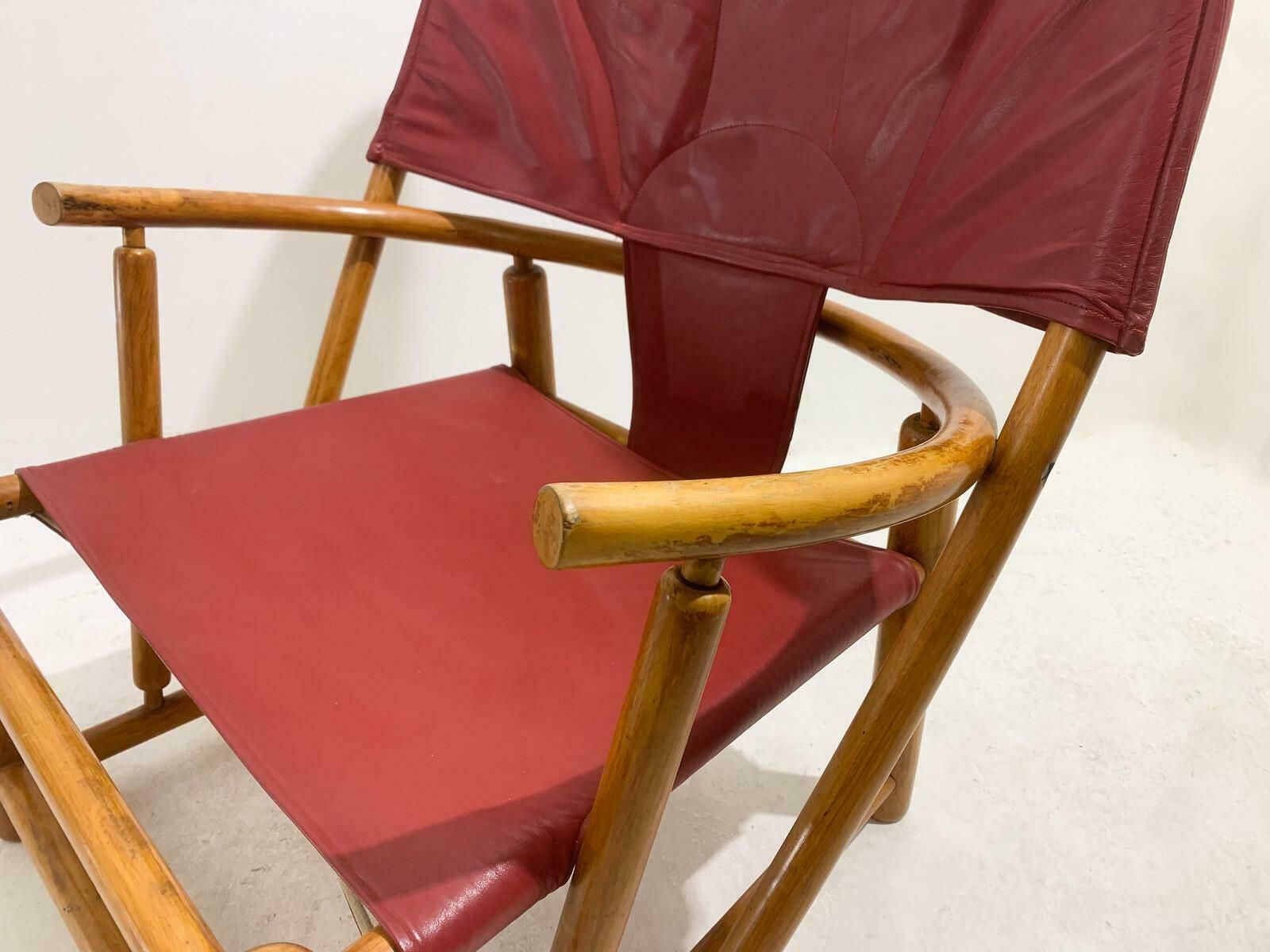 photo for sale Red G23 Hoop Armchair By Piero Palange & Werther Toffoloni, 1970s