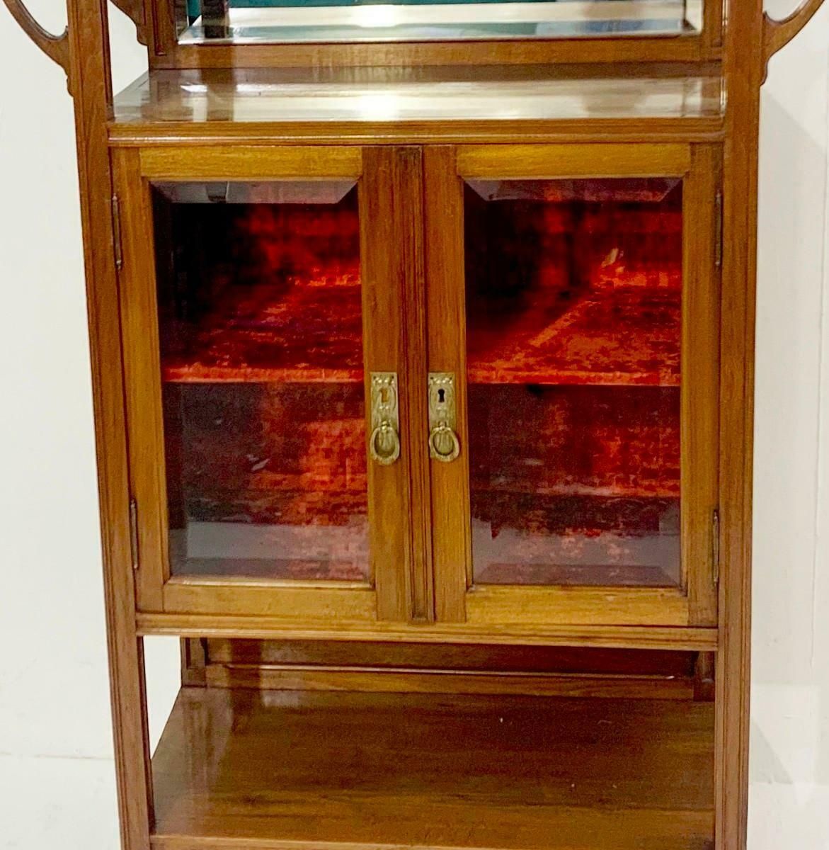 Art Nouveau Mahogany Display Cabinet photo vinterior