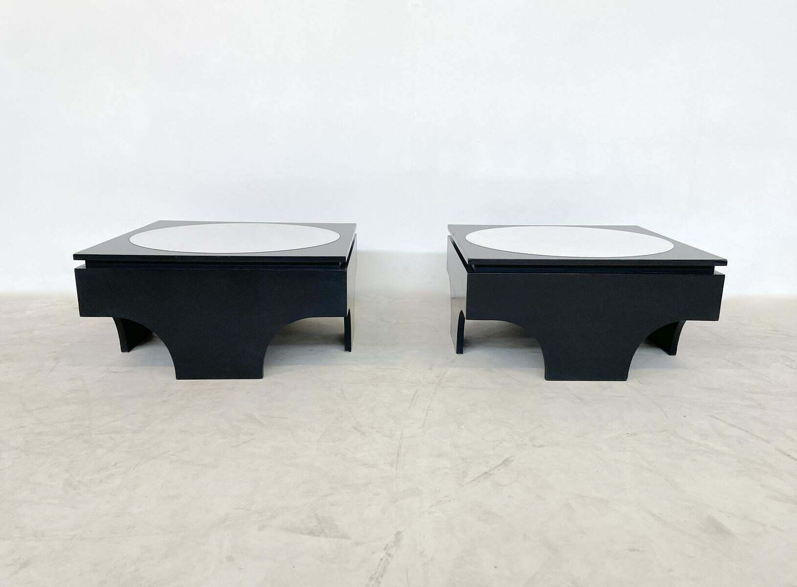 Mid Century Modern Pair Of Side Tables Attributed To Emiel Veranneman, Belgium photo furniture