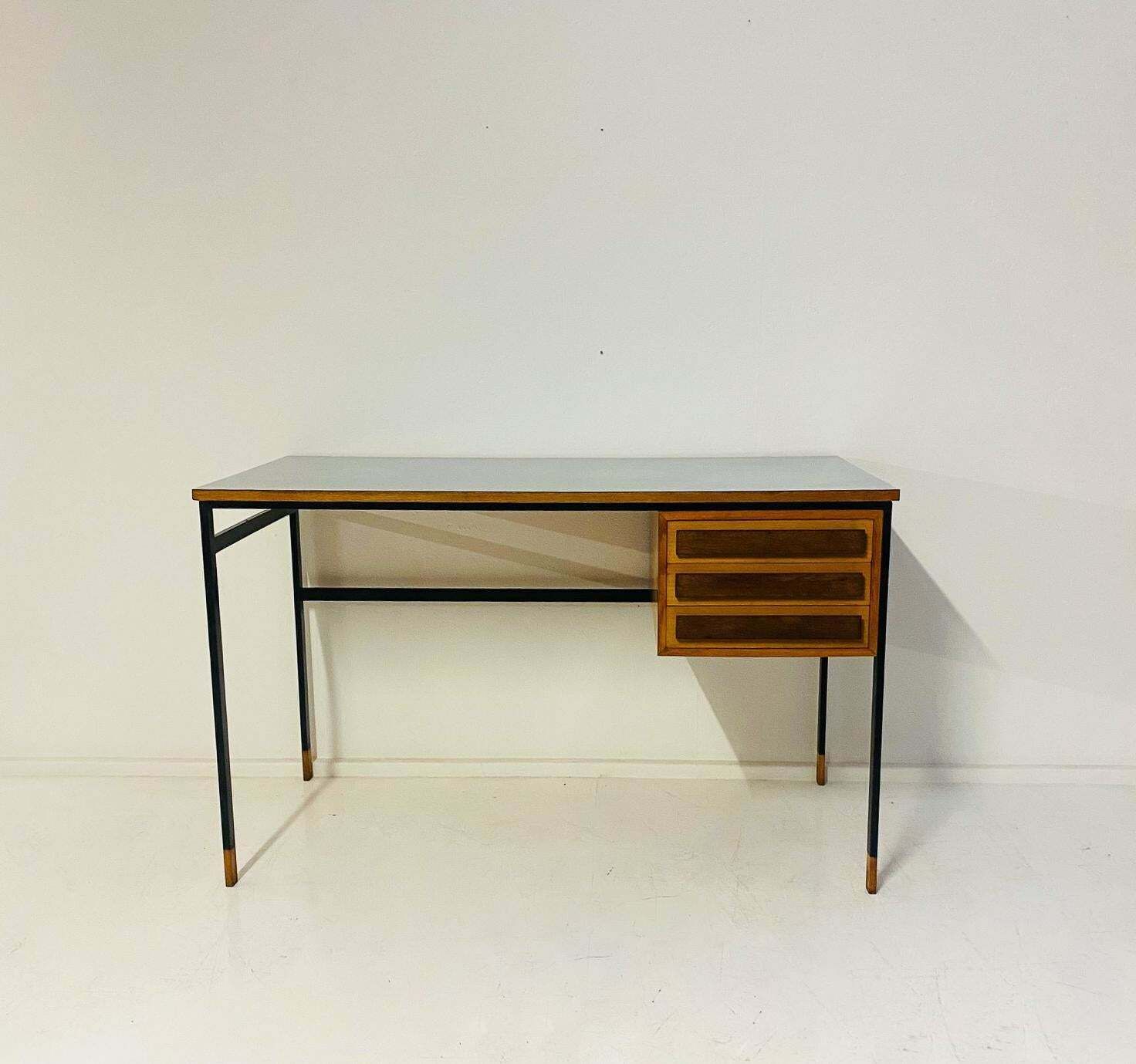 Mid Century Modern Wooden Desk, Italy, 1960s photo furniture