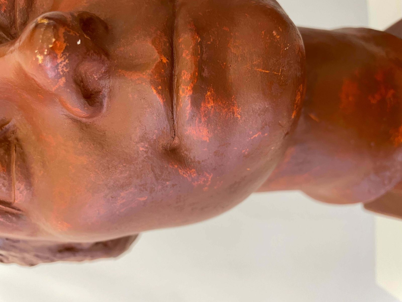 photo vinterior Original Plaster Bust Of A Woman With Short Hair By Claudius Linossier, 1927
