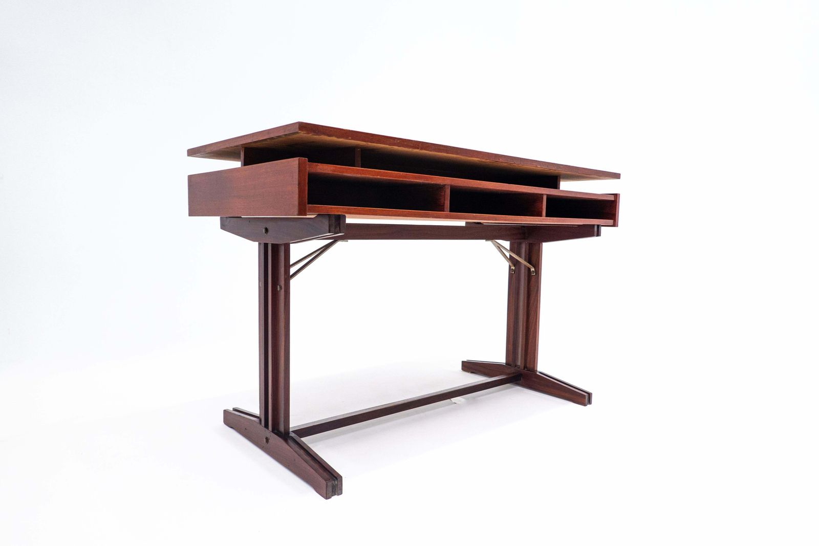photo for sale Mid Century Modern Wooden Desk, Italy, 1960s