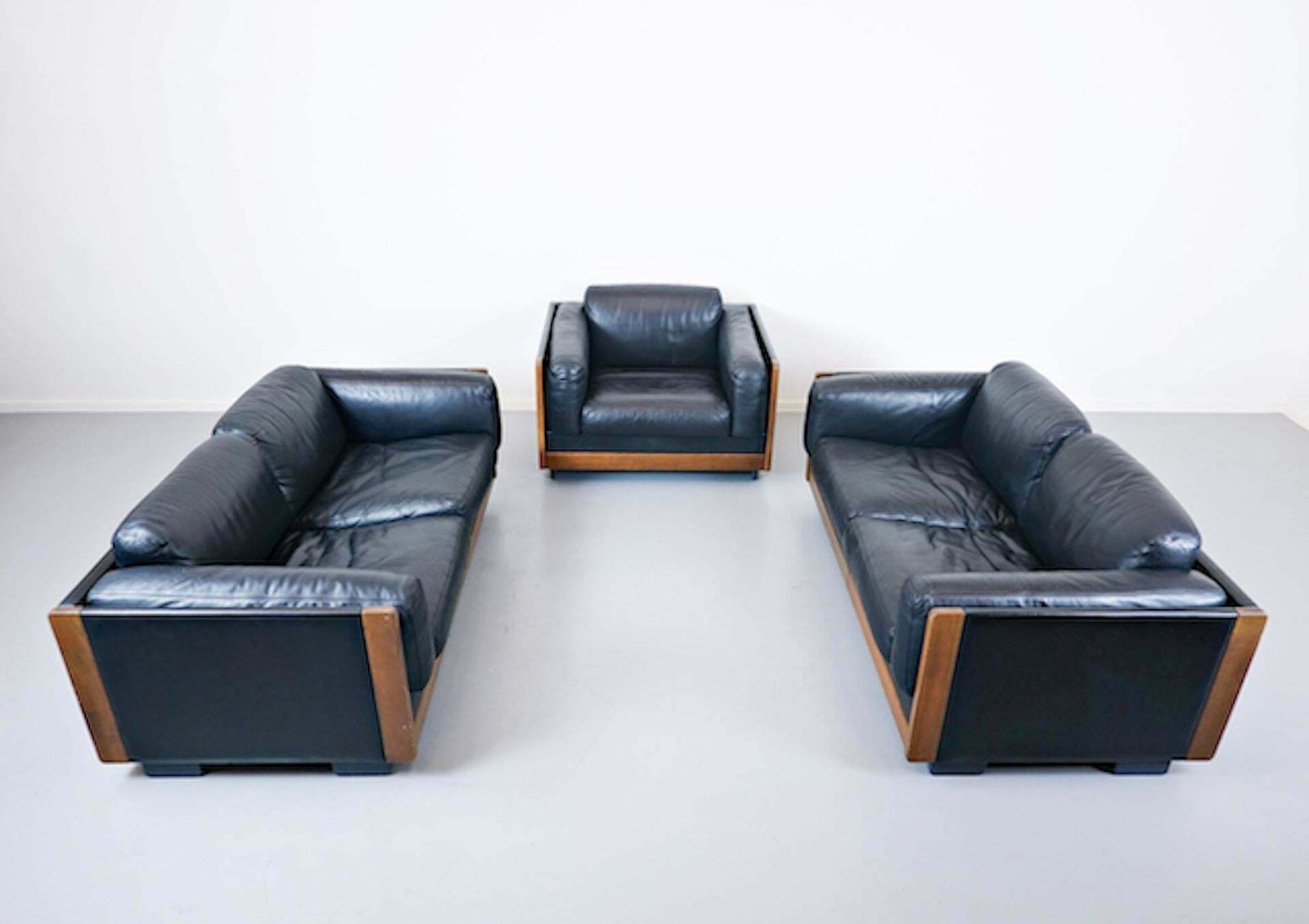 Armchair Model "920" By Afra & Tobia Scarpa For Cassina, Black Leather, 1960s photo 2760.0