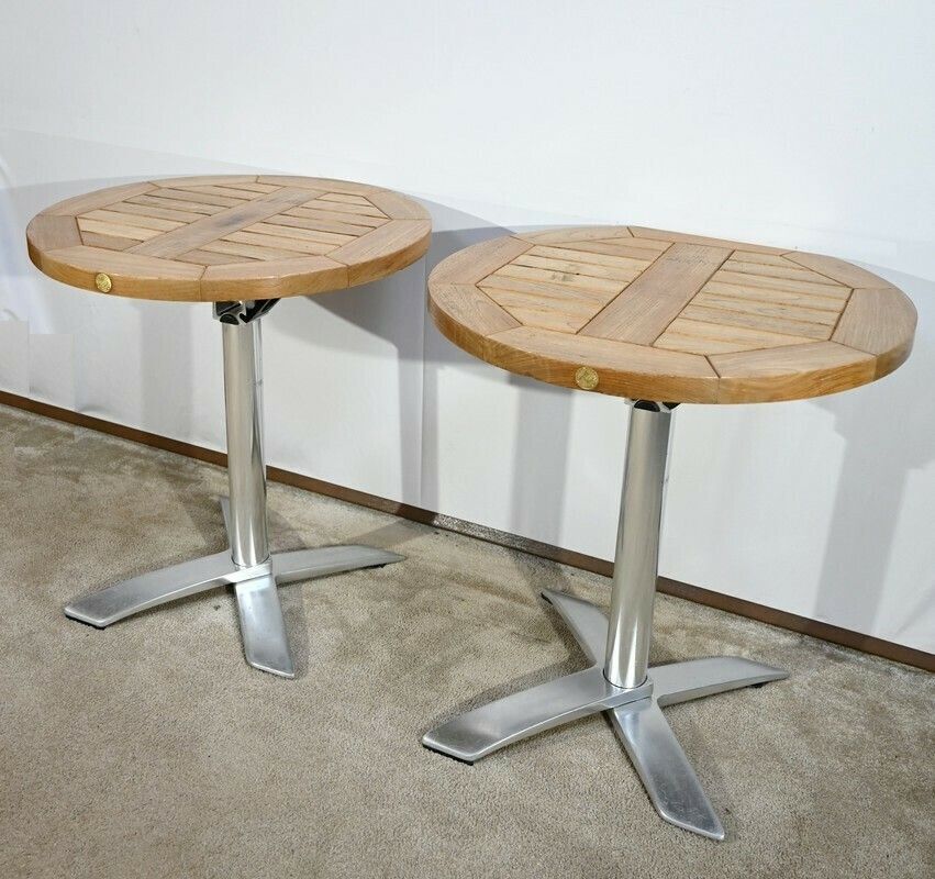 Ash Bistro Tables, Stamped R.Vlaemynck – Late 20th Century photo for sale