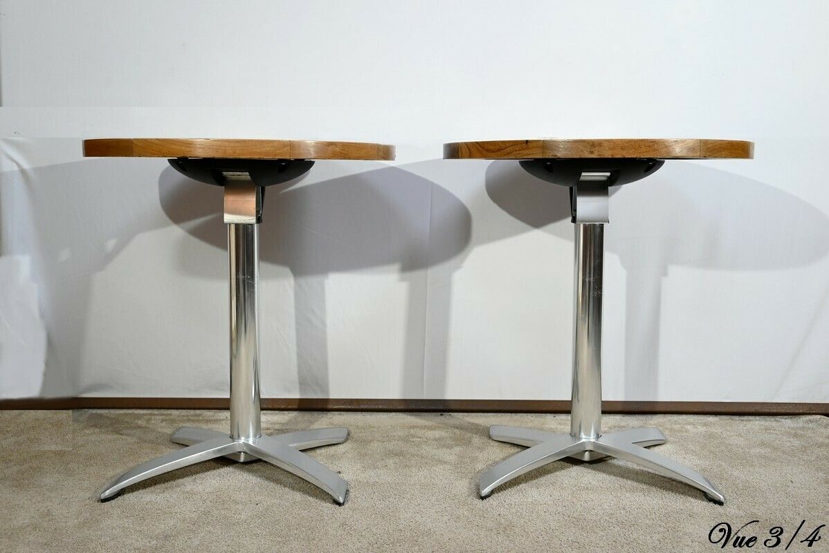 1939.5564514799999 Ash Bistro Tables, Stamped R.Vlaemynck – Late 20th Century photo