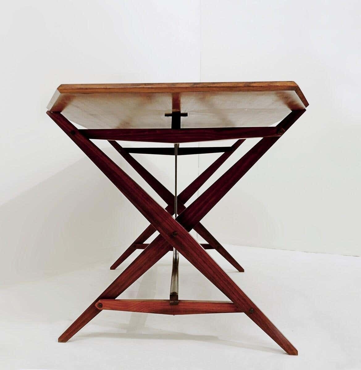 10348.0 Mid Century Modern Tl2 Cavalletto Desk/Dining Table By Franco Albini For Poggi photo