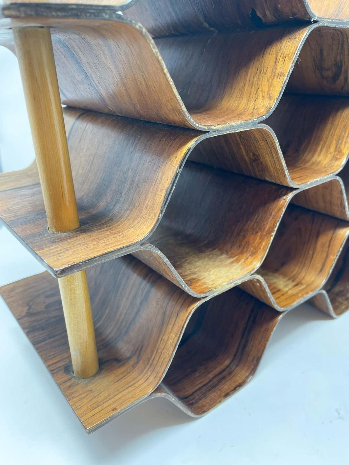 Torsten Johansson Wine Rack / Bottle Stand Produced By Ab Formträ, Sweden, 1950s photo furniture