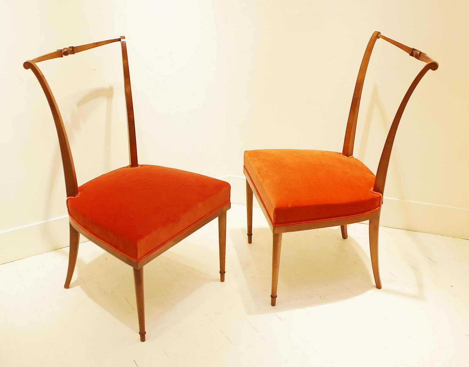 Pair Of Dining Chairs By Andre Arbus, France photo for sale