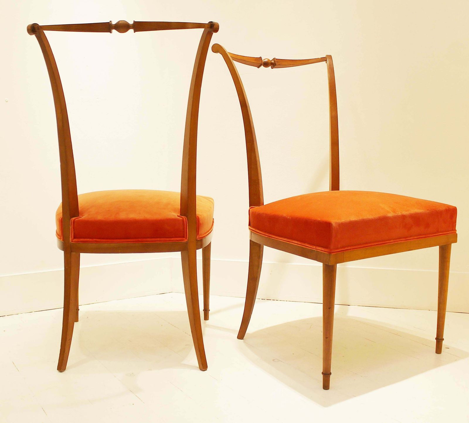 Pair Of Dining Chairs By Andre Arbus, France photo Furniture