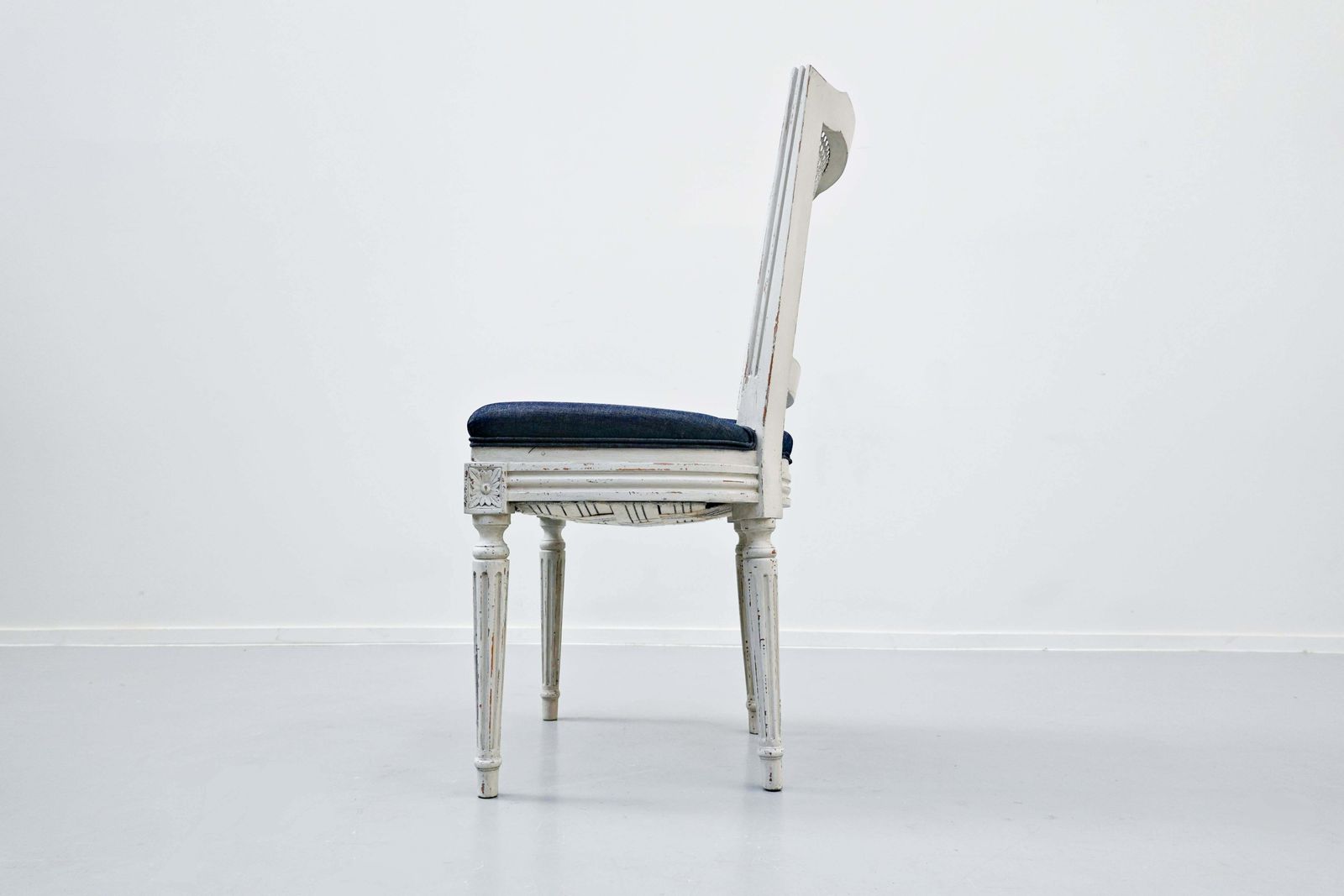 Set Of 8 Chairs, Louis XVI Style, New Upholstery photo buy