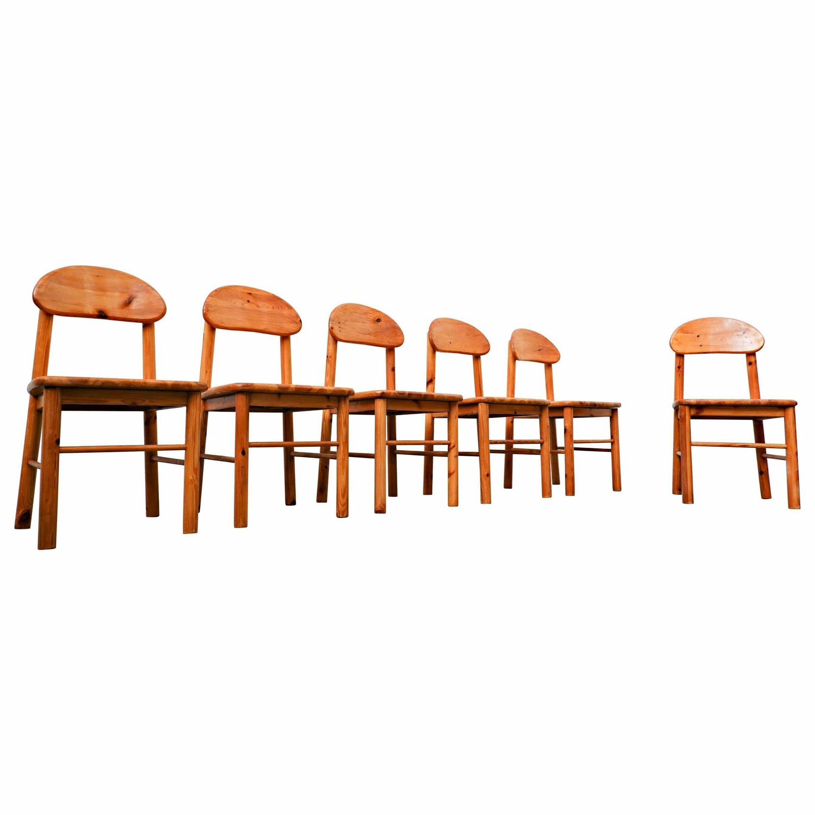 Set Of 6 Pitchpin Chairs By Rainer Daumiller, 1970s
