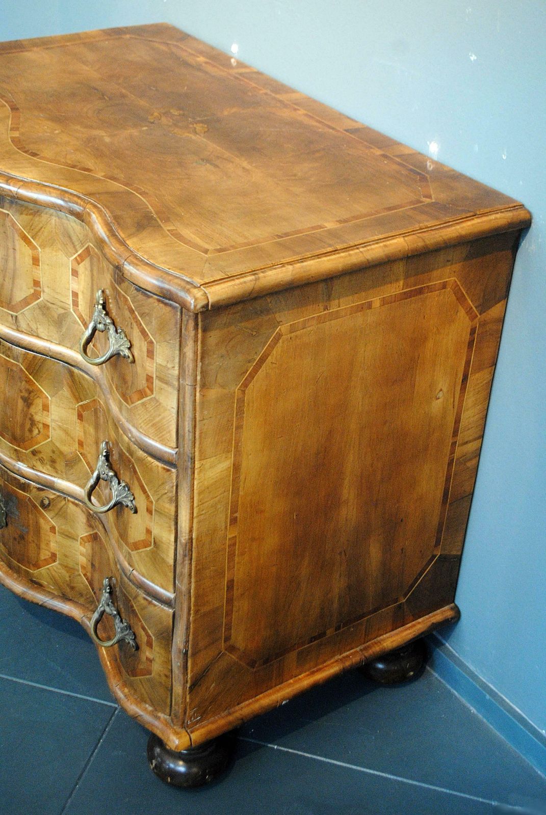 18th Century German Baroque Chest Of Drawers, Walnut photo for sale