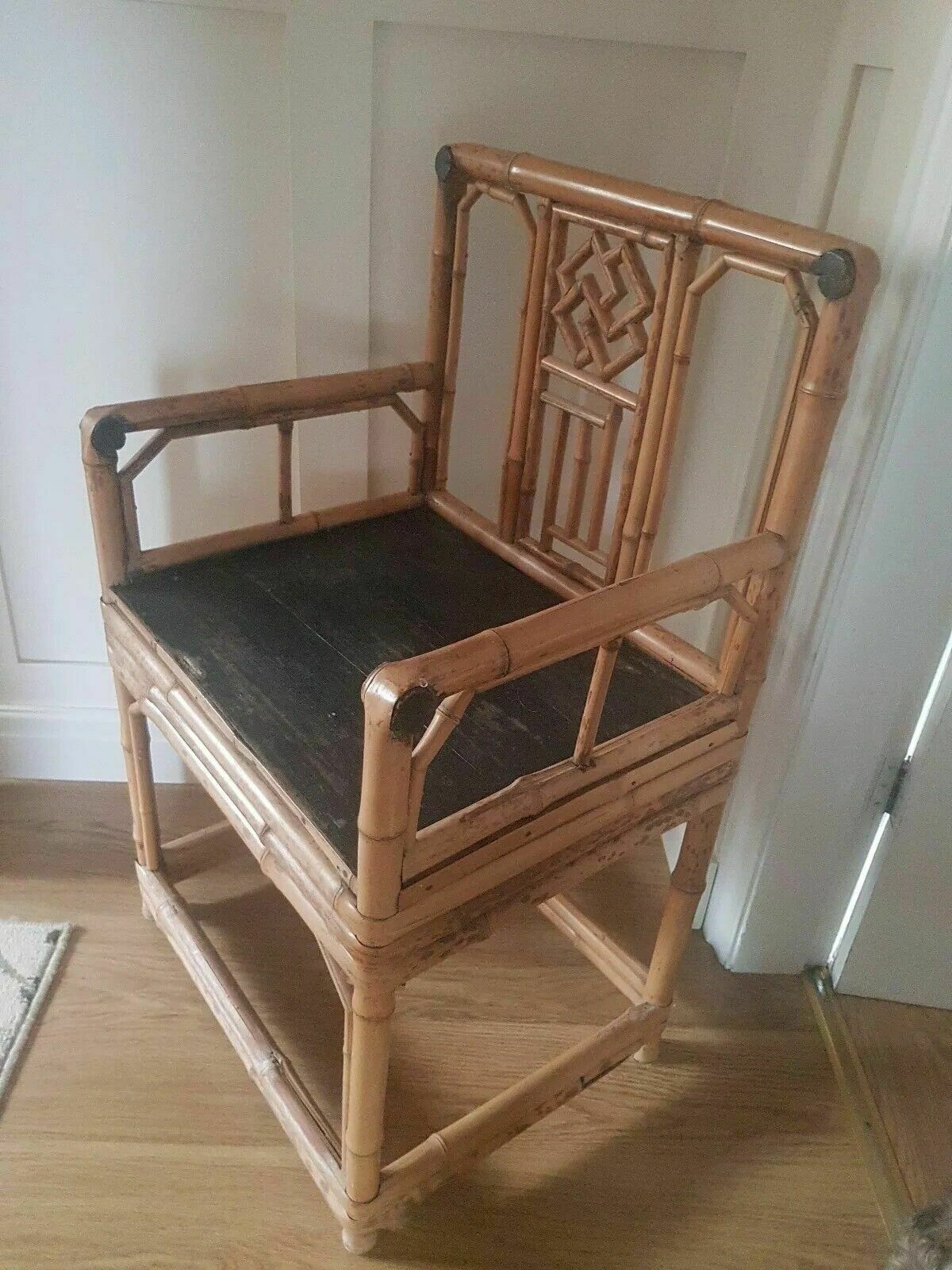 Chinese Bamboo Brighton Pavilion Style Armchair Shanxi Province Late 18thc photo Furniture