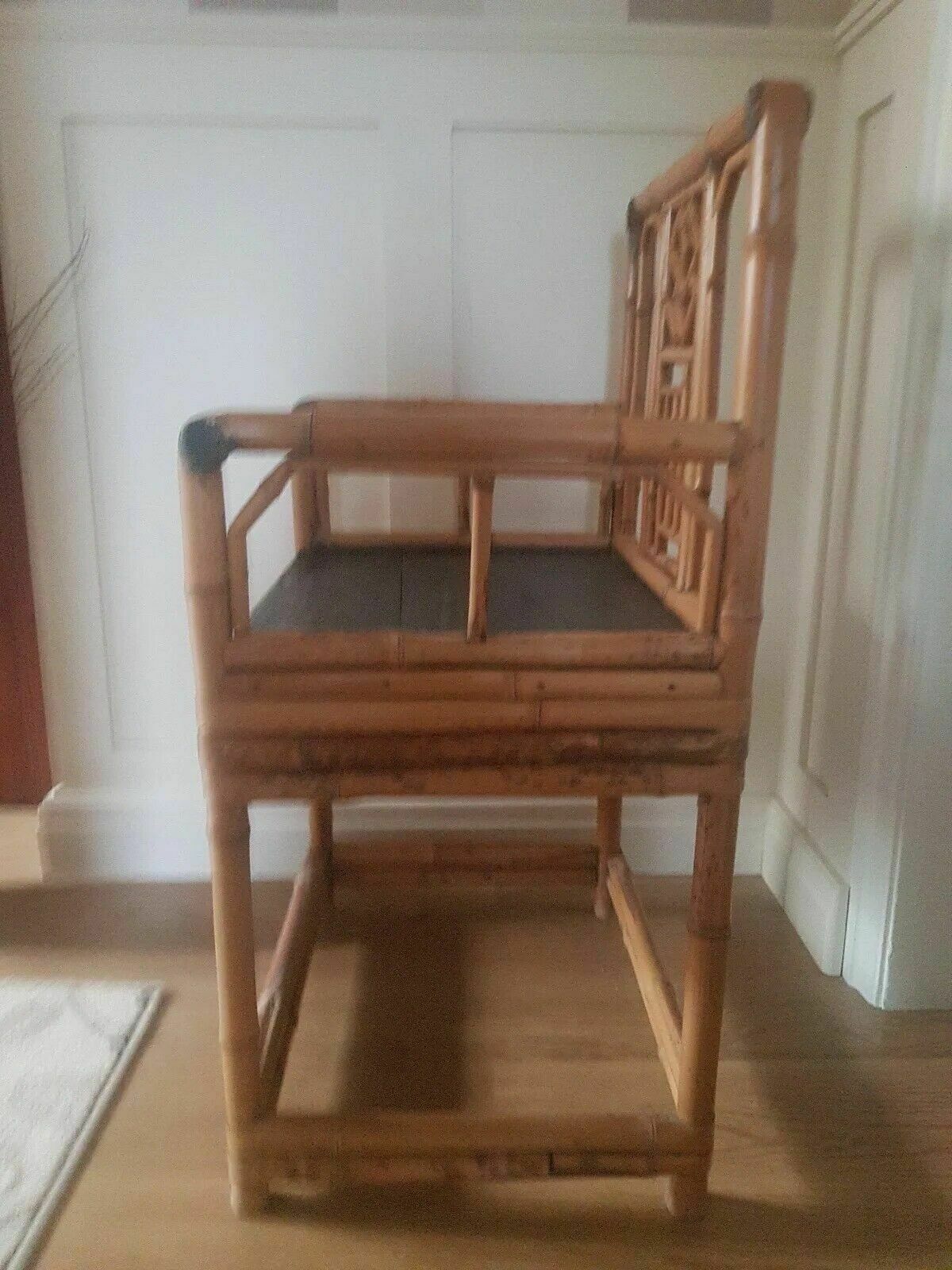 Chinese Bamboo Brighton Pavilion Style Armchair Shanxi Province Late 18thc photo vinterior