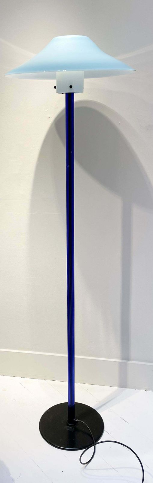 Blue Chiara Floor Lamp By Cini Boeri For Venini, Italy, 1980s photo 4458.0