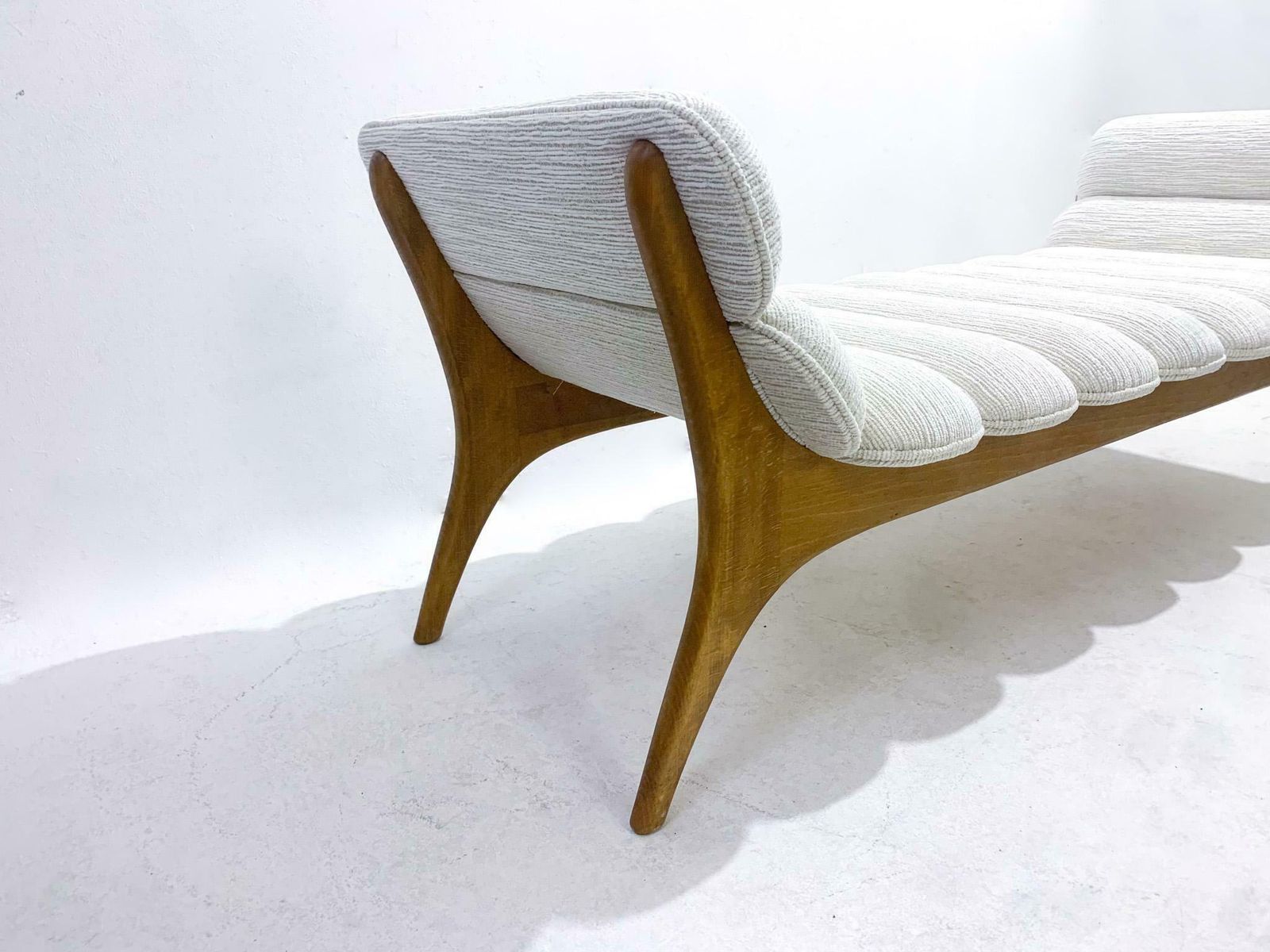 Contemporary Daybed, Wood And Fabric, Italy photo Furniture