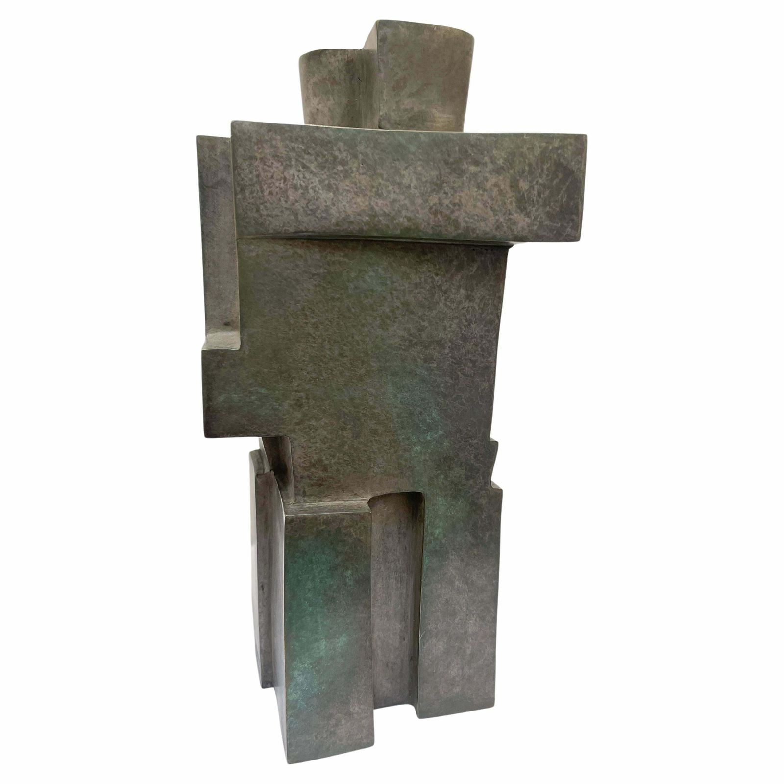 Cubist Bronze Sculpture ''The Twins'' By Willy Kessels, 1920s