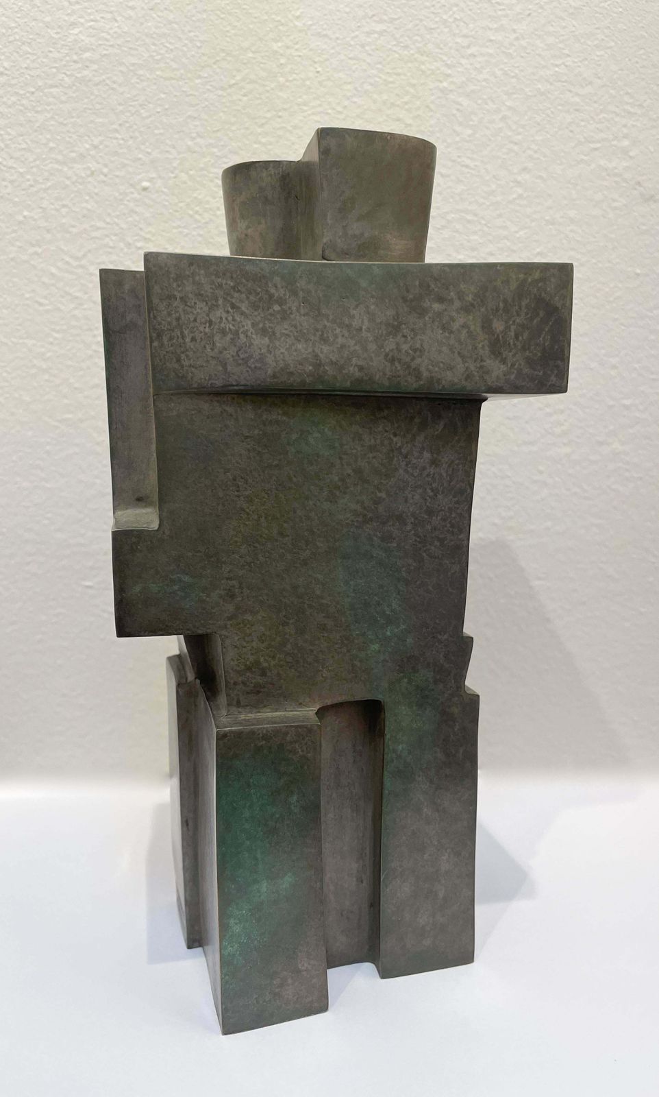 Cubist Bronze Sculpture ''The Twins'' By Willy Kessels, 1920s photo vintage