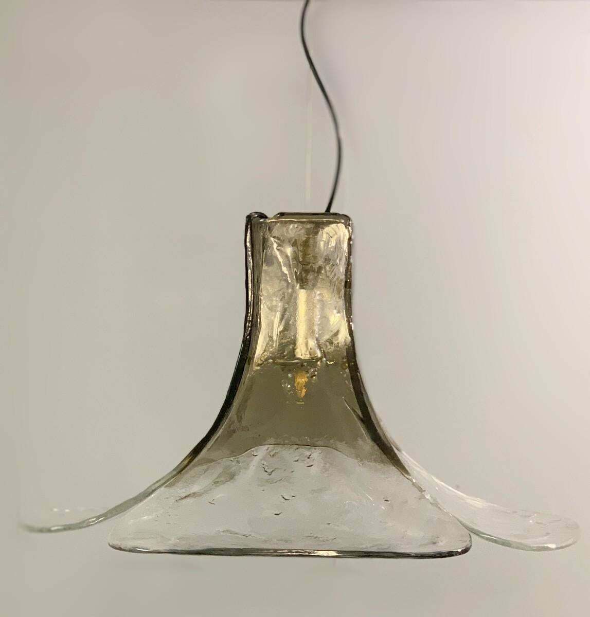 Murano Glass Hanging Lamp By Carlo Nason For Av Mazzega, 1960s photo for sale