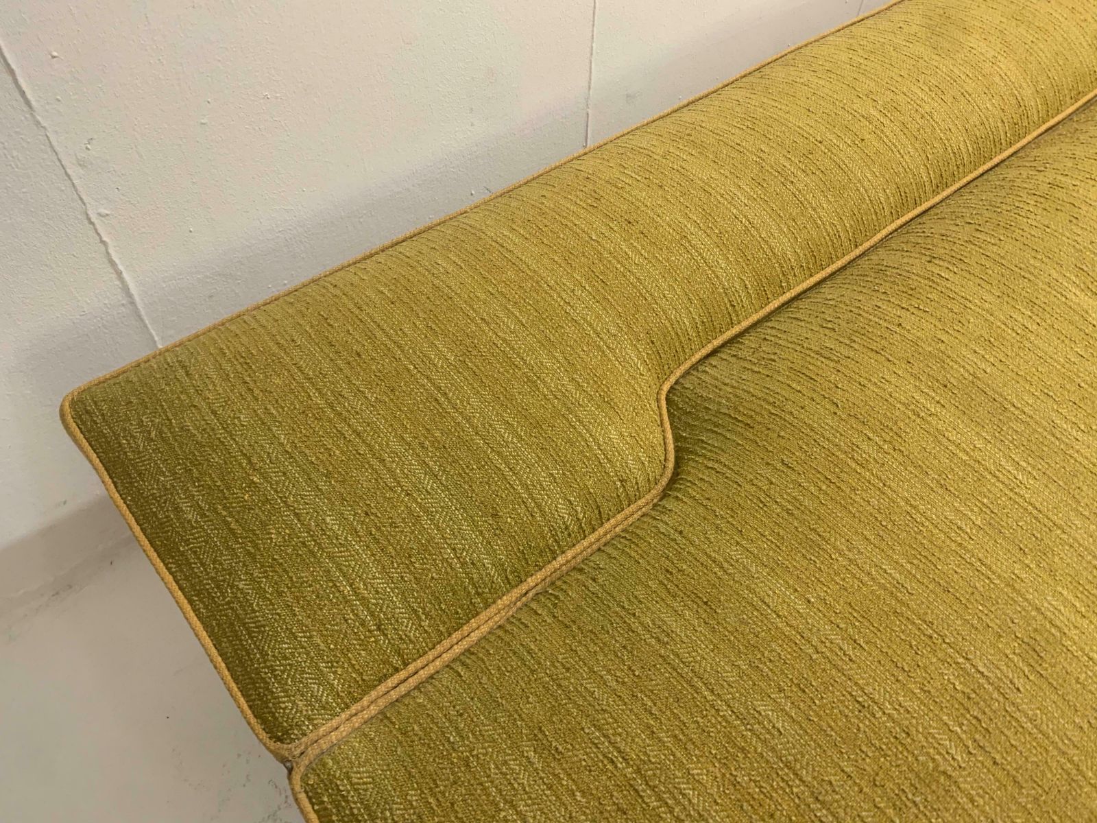Mid Century Modern Yellow Sofa Bed, Original Fabric By Miroslav Navratil photo furniture